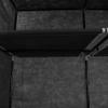 LAPOOH Fabric Wardrobe with Shelves and Hanging Rails, Black, 150 x 45 x 175 cm view 3