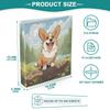 Cute Breed Welsh Corgi 3-Ring Binder with Clipboard and Pocket view 4