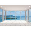 Ttincceer French Window Backdrop 2.2 x 1.5 m, Bright Modern Empty Living Room view 1