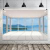 Ttincceer French Window Backdrop 2.2 x 1.5 m, Bright Modern Empty Living Room view 4