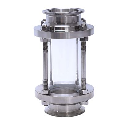 COSINE Inline Sight Glass with Clamp Ends, SUS316, 2 in Tri-Clamp, 51 mm OD