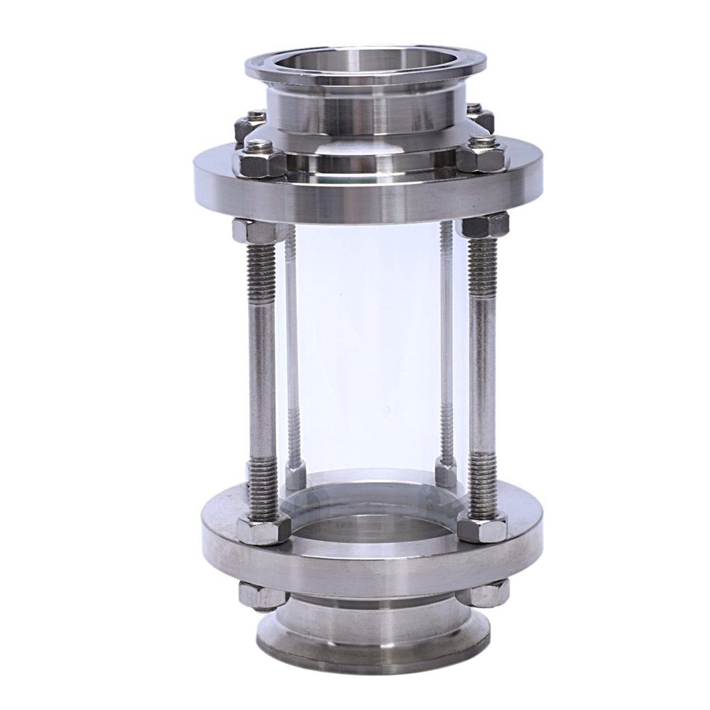 COSINE Inline Sight Glass with Clamp Ends, SUS316, 2 in Tri-Clamp, 51 mm OD