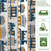 VAPOKF 2-Piece Kitchen Mat Set, Vintage Train, Non-Slip, Washable view 3