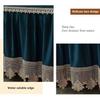 XCLOOZGL Cotton Bed Skirt Set with Ruffles, Blue, 180 x 200 cm view 4