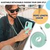 Phone Strap Case for Samsung Galaxy A24, Detachable Adjustable Lanyard, Mint Green view 3