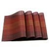 PVC Placemats, 6-Piece Set, Red-Red view 1
