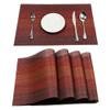 PVC Placemats, 6-Piece Set, Red-Red view 3