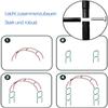 GueTTO Galvanized Metal Garden Rose Arch, Freestanding Trellis, 350 × 220 cm view 4