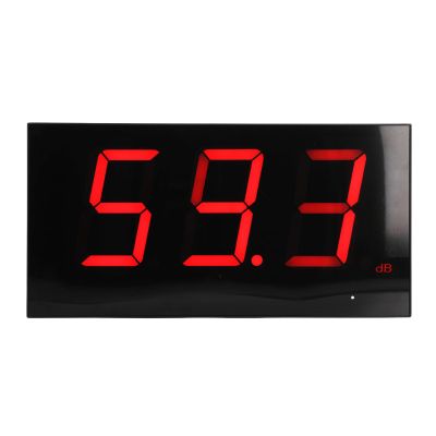 Wall-Mounted Decibel Meter, 30–130 dB, USB, Large LCD Display