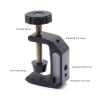 C-Clamp Base for Stand Mounting, Aluminum Desk Clamp Set with 1/4" and 3/8" Threaded Holes view 4
