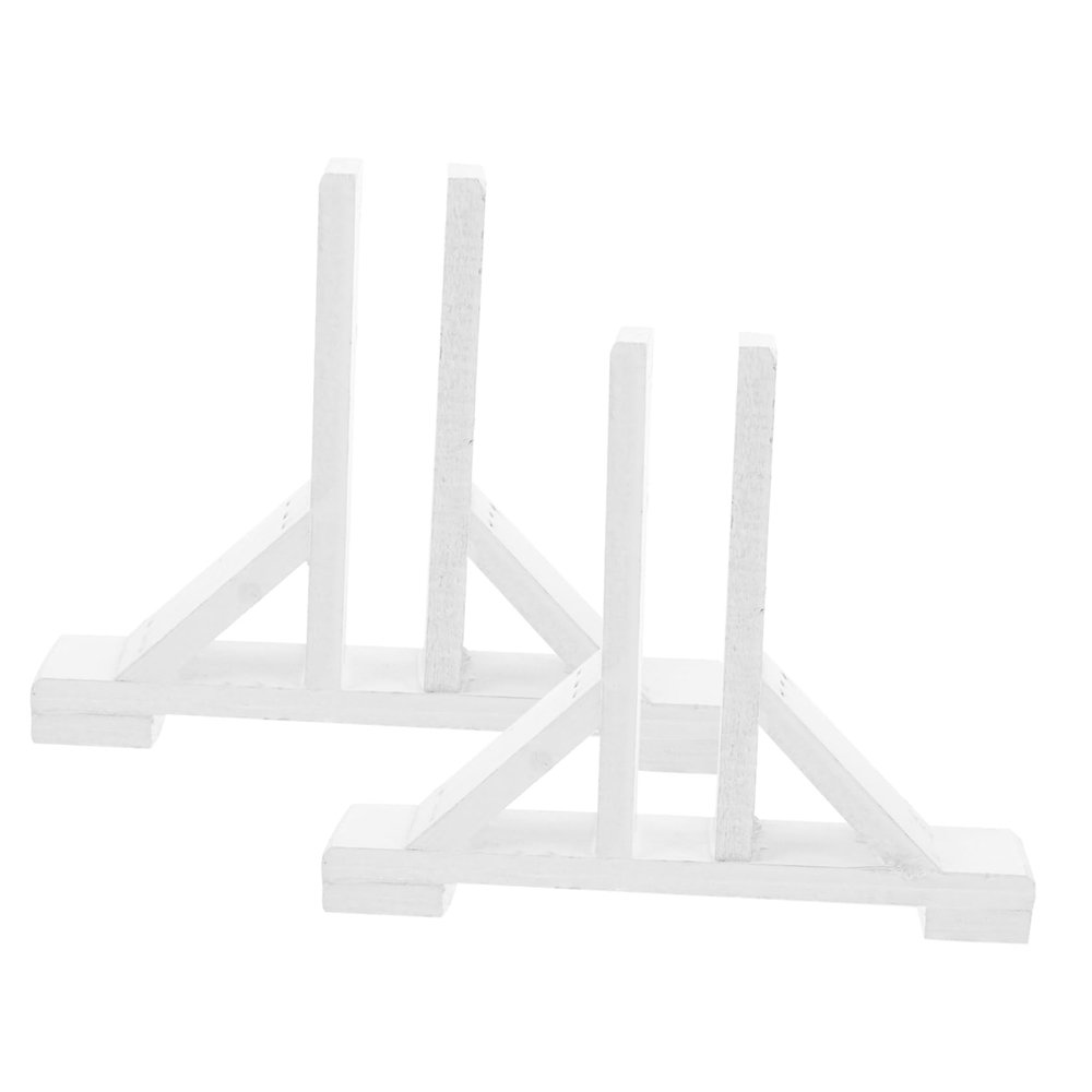 White Wooden Fence Post Holders for Garden Fences