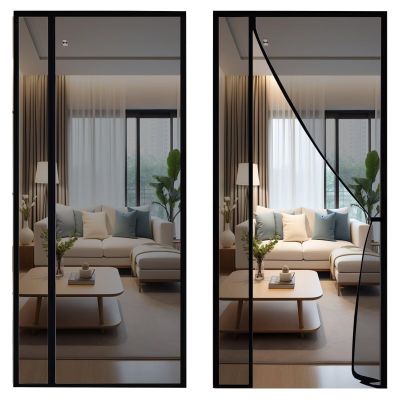 Magnetic Screen Door 125 x 245 cm, Black