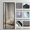 Magnetic Screen Door 125 x 245 cm, Black view 3