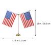 2-Pack Table Flags with Gold Bases, Polyester, Double-Stitched view 2