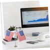 2-Pack Table Flags with Gold Bases, Polyester, Double-Stitched view 4