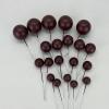 Cake Decorating Balls, Mini Foam Ball Toppers, 20-Piece Set, Dark Brown view 1