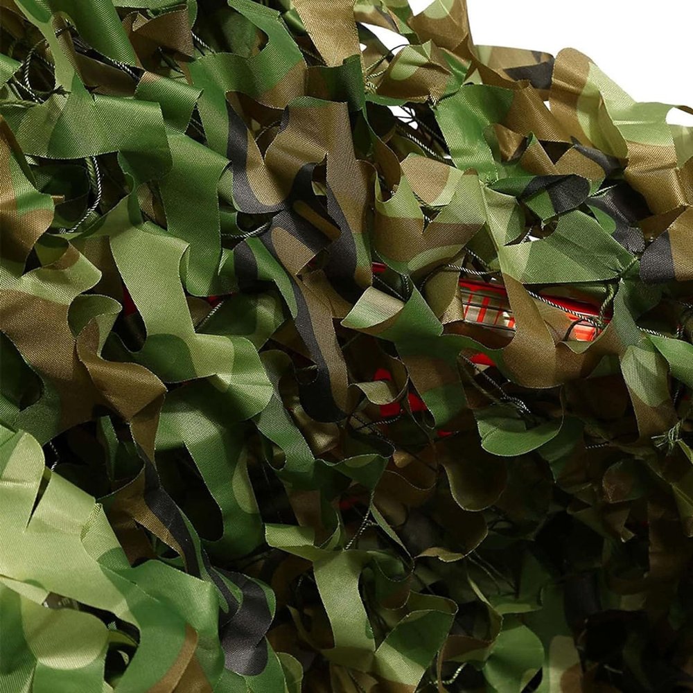 Camouflage Net, 2x3 m, 7x7 m, 7x15 m, 8x9 m, 10x15 m, Jungle Net for Hunting and Shooting Hideouts, Camping, Parties (Color: Jungle; Size: 8x8 m)