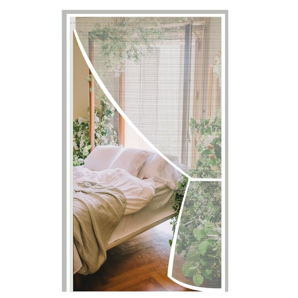 Magnetic Insect Screen Door, 205 x 185 cm, White
