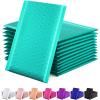 100 Blue Poly Bubble Mailers, Self-Sealing Padded Envelopes view 2