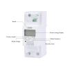 INFRI DDS226D-2P LCD Single-Phase DIN-Rail Energy Meter, 65 A view 2