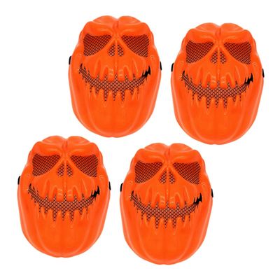 UPKOCH Halloween Plastic Pumpkin Skull Mask, Scary Mask for Adults