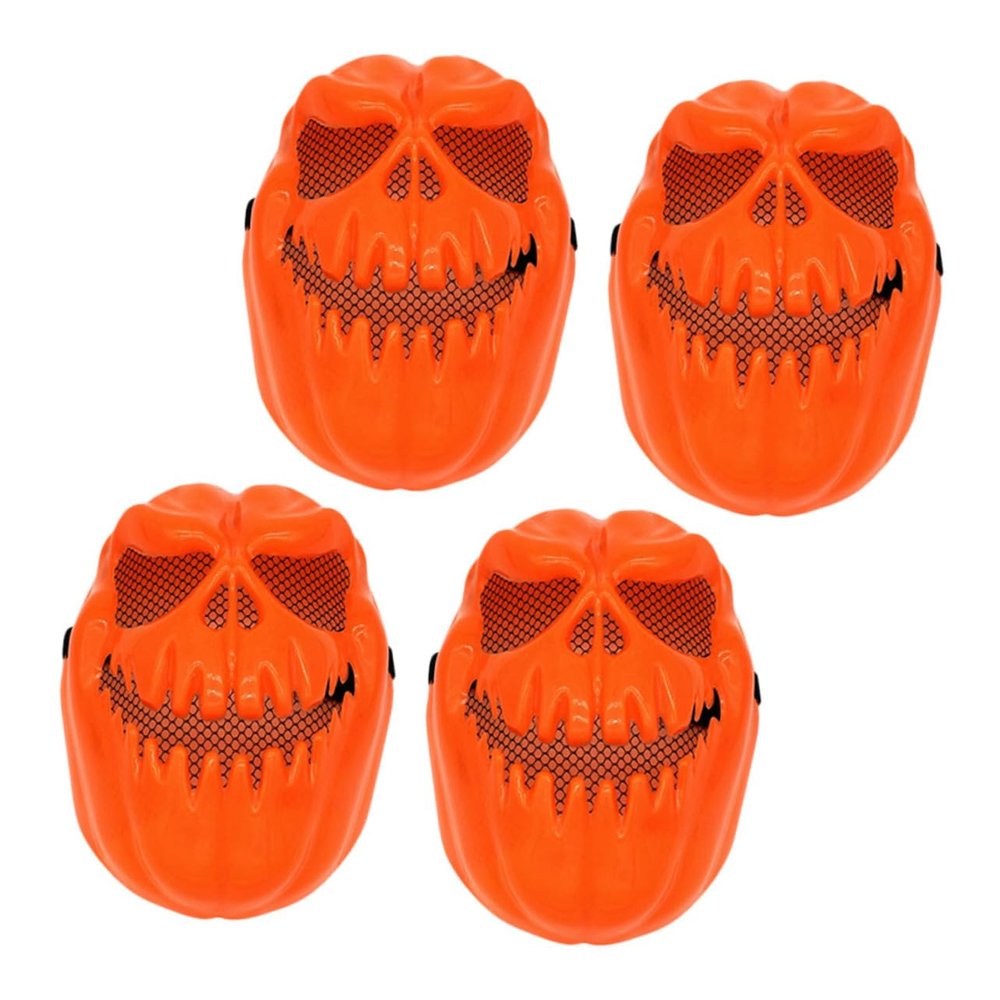 UPKOCH Halloween Plastic Pumpkin Skull Mask, Scary Mask for Adults