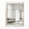 CLAMARO Vision Wall Mirror 30 x 100 cm, Vintage White Frame view 2