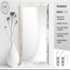 CLAMARO Vision Wall Mirror 30 x 100 cm, Vintage White Frame view 3