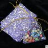 50-Piece Star-Moon Organza Bags, 9 x 12 cm, Purple view 1