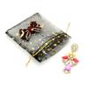 50-Piece Star-Moon Organza Bags, 9 x 12 cm, Purple view 4