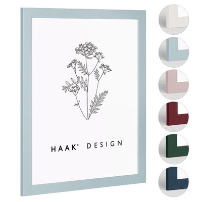 Haak Miko Modern Sturdy Picture Frame, Pastel Turquoise, 60 x 90 cm