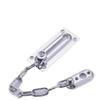 1-Piece Stainless Steel Door Security Chain Lock, Silver view 1