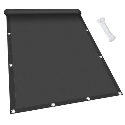 Custom 3 x 3.2 m Waterproof Shade Sail, 98% UV Protection, with Ropes, Dark Gray