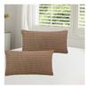 Set of 2 Velvet Decorative Pillow Covers with Zipper view 1