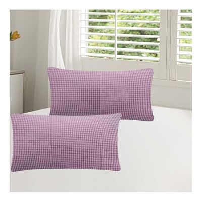 Velvet Decorative Pillow Covers, 2-Pack, Zippered