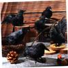 BESPORTBLE Halloween Party Artificial Black Plastic Crows view 3