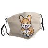 YYHWHJDE Adult Washable Face Mask with Cute Corgi Butt Pattern view 2