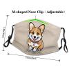 YYHWHJDE Adult Washable Face Mask with Cute Corgi Butt Pattern view 4