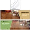 Transparent PVC Chair Mat, Floor Protector for Office Chairs, Waterproof and Scratch-Resistant, 60 x 60 cm / 80 x 120 cm / 100 x 160 cm (Thickness: 2.0 mm/0.08 in; Size: 50 x 50 cm) view 3