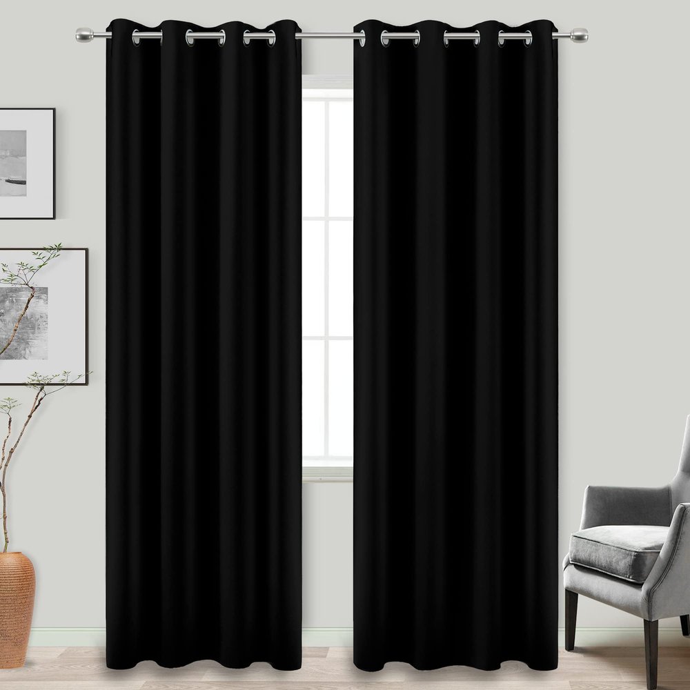 KOUFALL Blackout Thermal Curtains, 239 cm Long