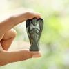 Pyrite Crystal Angel Figurine, 5.1 cm, Golden view 2