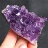 RVBLRDSE Raw Amethyst Stone, 100–120 g, Natural Amethyst Cluster, 2-Piece Amethyst Teeth Crystal Specimen view 3