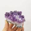 RVBLRDSE Raw Amethyst Stone, 100–120 g, Natural Amethyst Cluster, 2-Piece Amethyst Teeth Crystal Specimen view 4