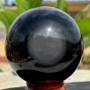RVBLRDSE 190 g Natural Obsidian Ball Decoration, BallStone Collection Crystal Specimen view 1