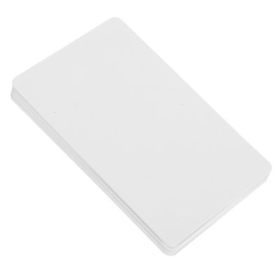CAXUSD 10 Blank White PVC Cards with Double-Sided Inkjet Coating