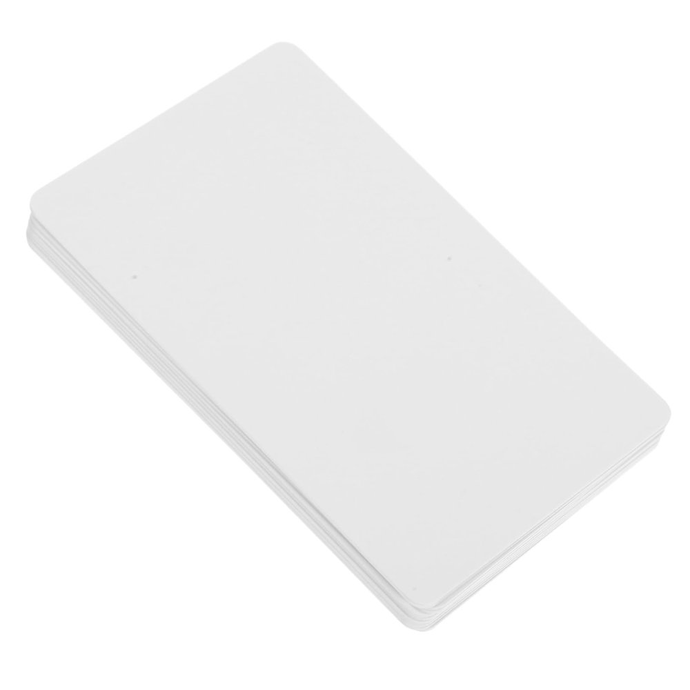 CAXUSD 10 Blank White PVC Cards with Double-Sided Inkjet Coating