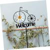 CAXUSD Decorative Iron Bicycle Garden Stake view 2