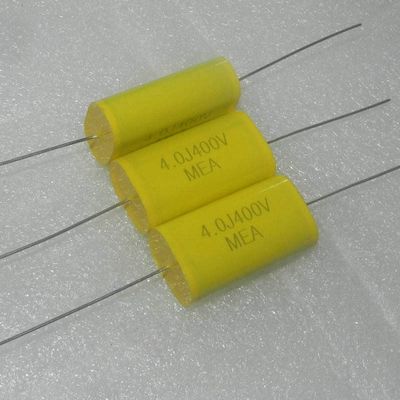 400 V 4 µF 405J 4.0J MEA-Series Axial Non-Inductive Metallized Polyester Film Capacitor, 1 Piece