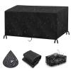 HOLEILUCK Waterproof Garden Furniture Cover, 130 x 55 x 100 cm, Black view 1