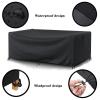 HOLEILUCK Waterproof Garden Furniture Cover, 130 x 55 x 100 cm, Black view 3